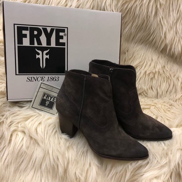 Frye Shoes - Frye Renee suede cowgirl Bootie